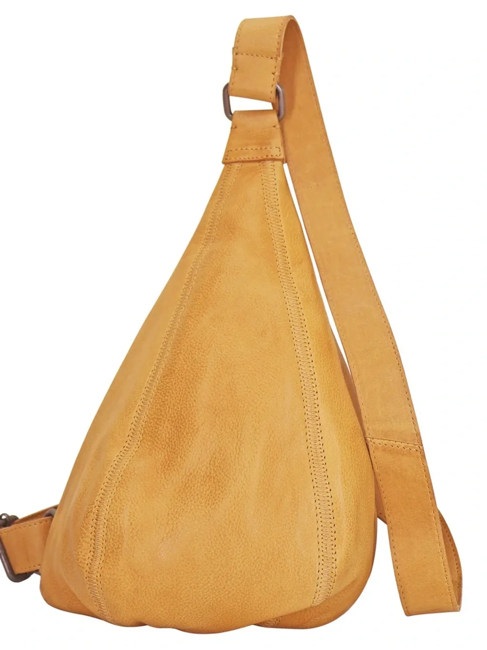 latico hippie Leather Crossbody Sling Bag in camel